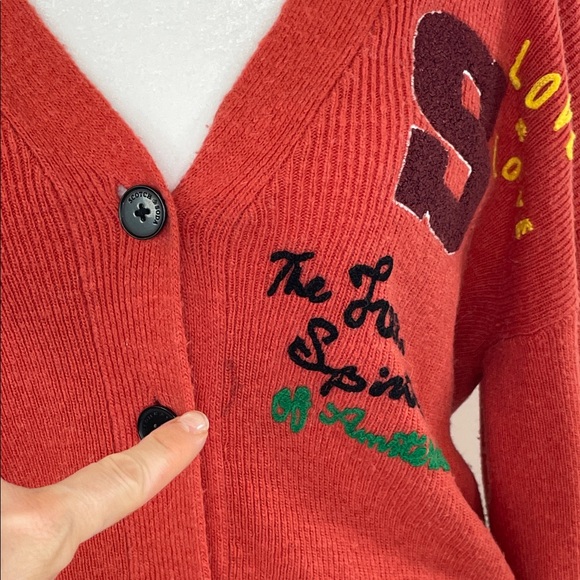 Scotch & Soda Varsity Embroidered Cardigan, M - Picture 6 of 14